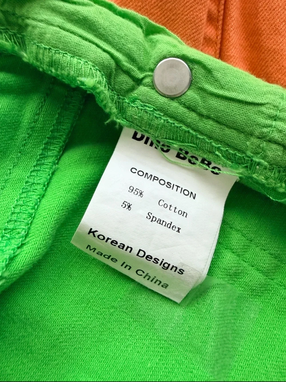 Dino Bebe Kids Pastel Bright Color Skirt - Yellow, Green, Orange Kids size 5-6